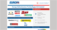Desktop Screenshot of europainfra.com